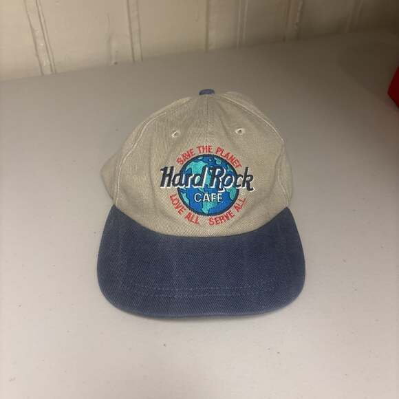 Vintage Hard Rock Cafe Orlando Save The Planet Snapback Hat Cap - Picture 1 of 4